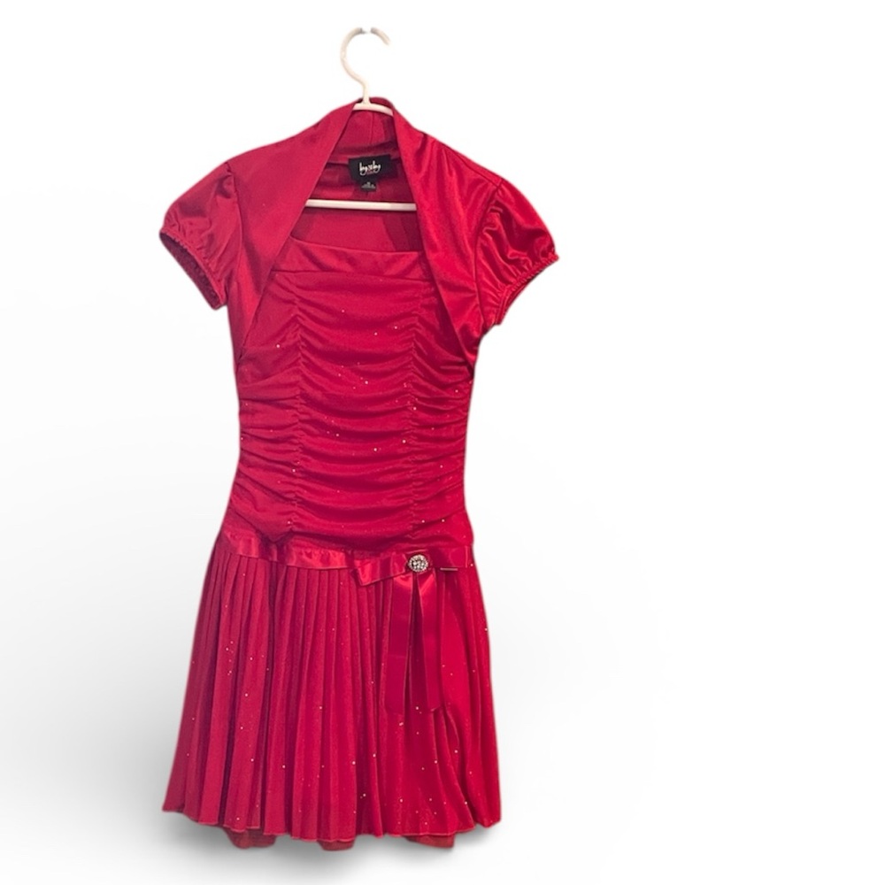 By & By‎ Girls 12 Red Sparkling Dress